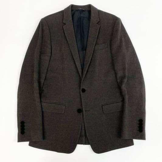 46j3 《美品》 DOLCE&GABBANA ドルチェアンドガッバーナ イタリア製 MARTINI テーラードジャケット ビジネス◎ G2DL7T 44 ブラウン コットン ウール メンズo07t