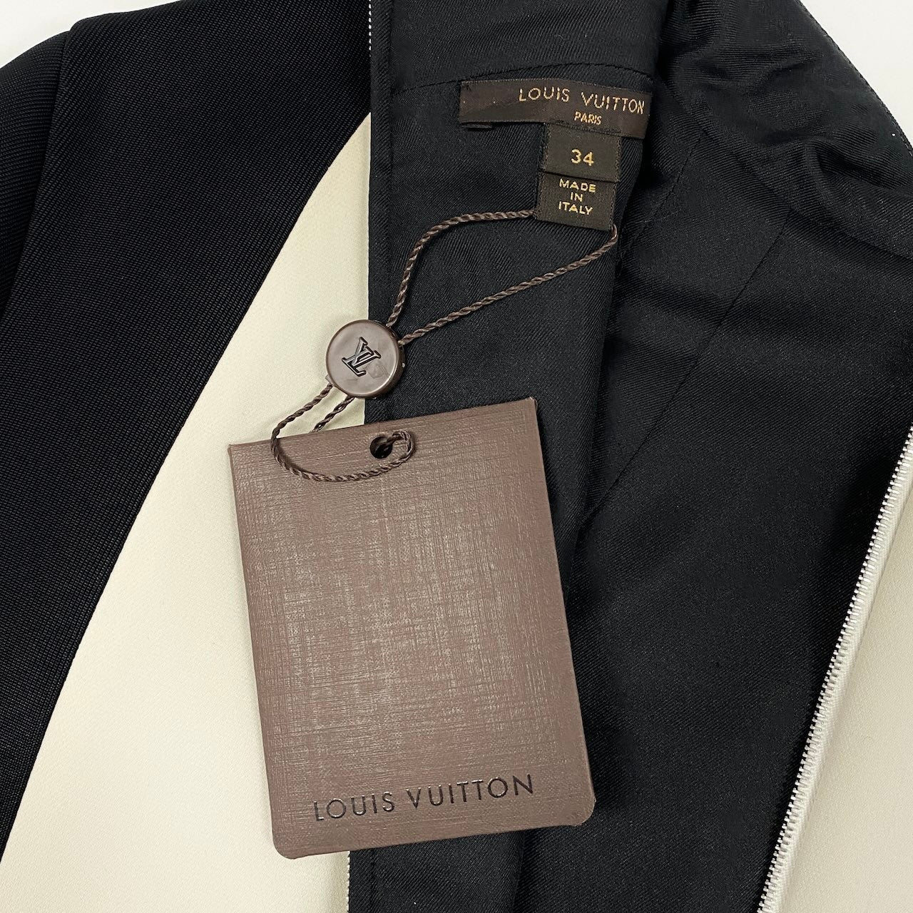 Ec31 《美品》 LOUIS VUITTON ルイヴィトン ボトルネック 2カラー ワンピース Bottle Neck 2color Dress サイズ34 ブラック ホワイト イタリア製t18r