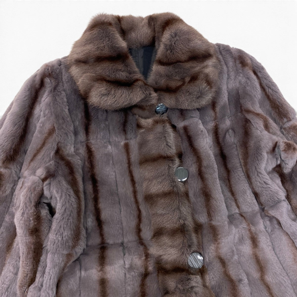 14i20 染め リスファー リバーシブルコート サイズF 本毛皮 Squirrel Fur Coat リアルファーt18r
