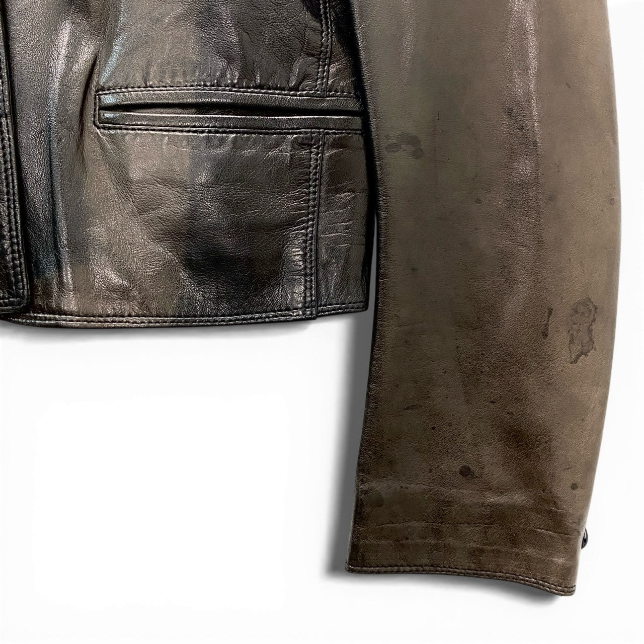 19b13 RUFFO ルッフォ レザージャケット ノーカラージャケット イタリア製 レディース 女性用 ブラック 本革 leatheru02t