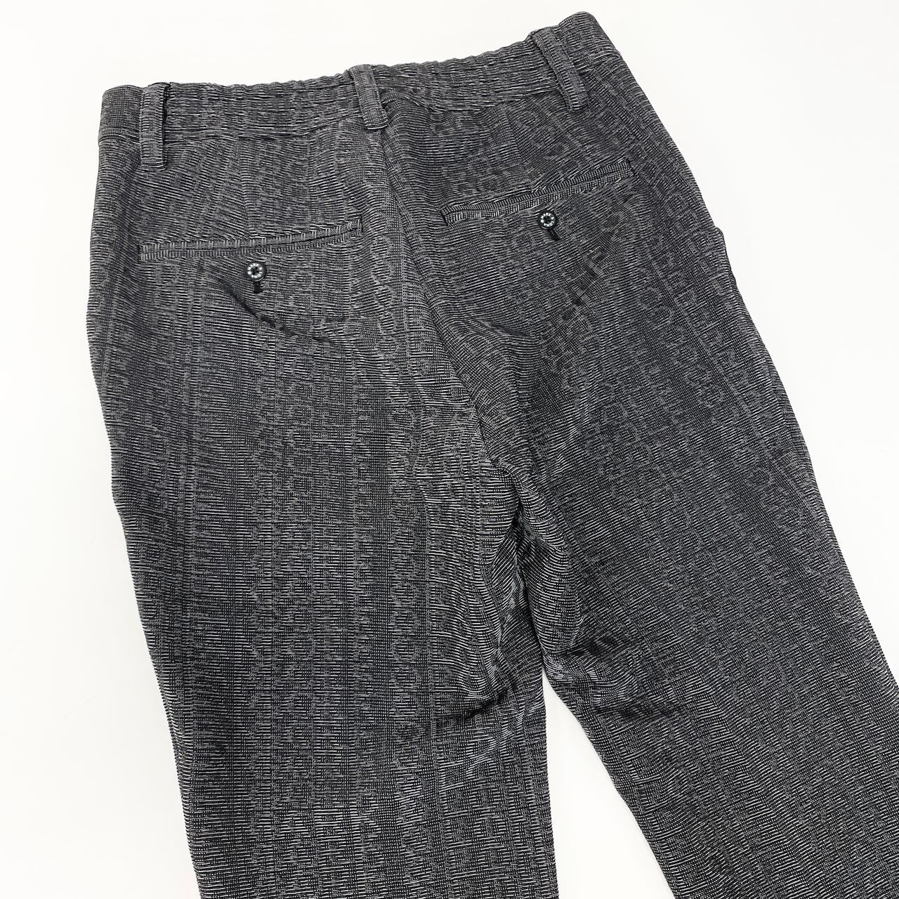 29e7 MARK＆LONA マークアンドロナ モノグラムパンツ ゴルフウェア golf ロングストレッチ素材 MLM-1C-AT08 サイズ46 ダークグレー メンズ 紳士服u02t