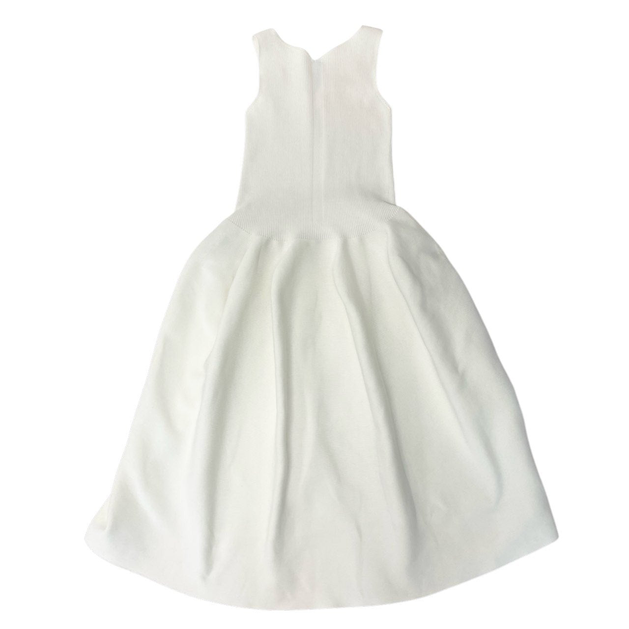 Eb23 CFCL シーエフシーエル POTTERY DRESS 8 ノースリーブワンピース ニットワンピース 3 ホワイト ポリエステル レディースk02i