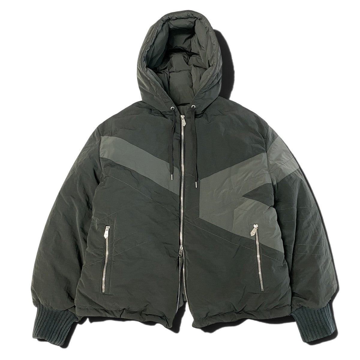 Mj23《極美品》 HERMES エルメス 25AW カザック ダウンジャケット Casaque Down Jacket Vert Chrome H562760 Size 50 ヴェールクローム ガーメントケース付属t18r