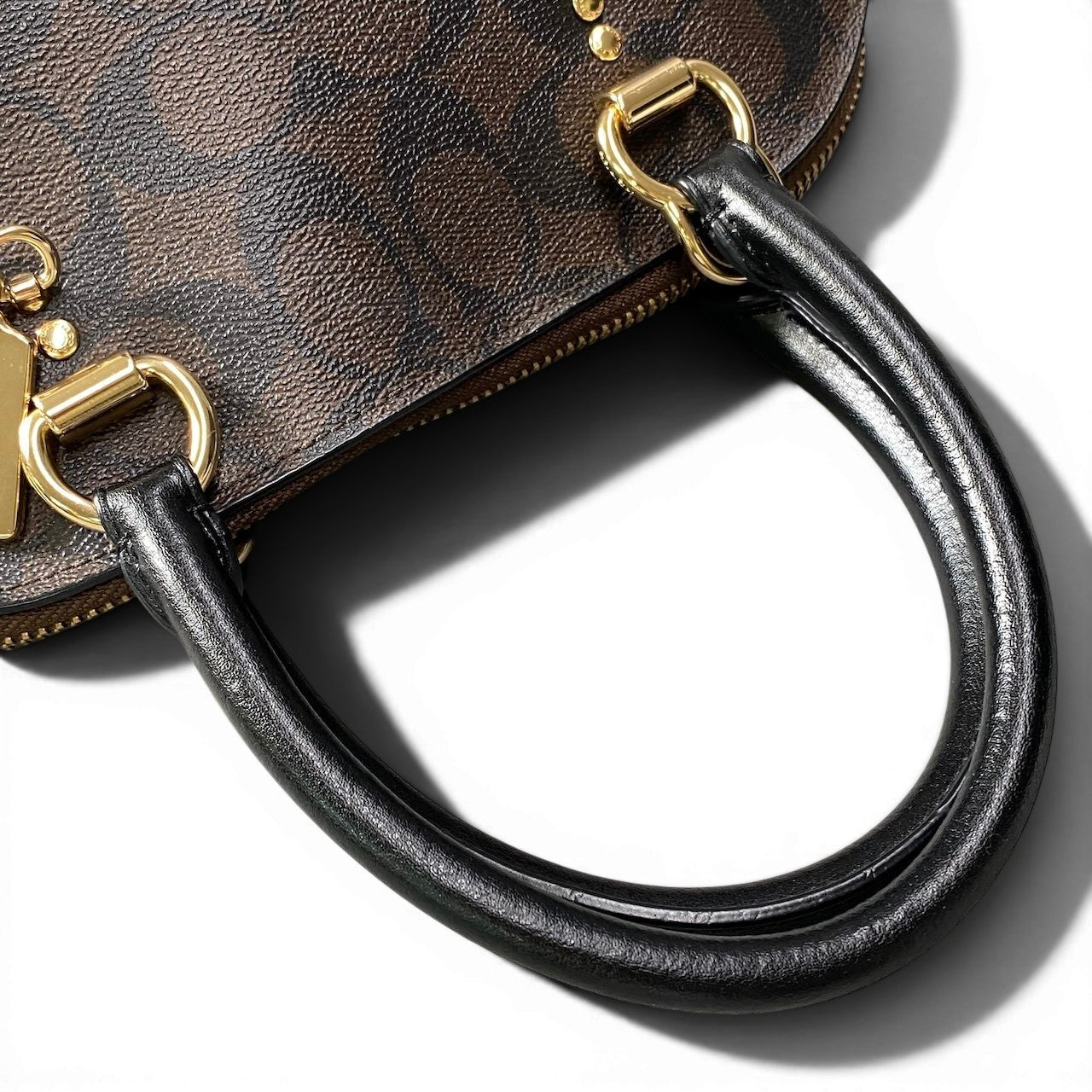 g9 COACH コーチ ケイティ シグネチャー ハンドバッグ Katy Signature Handbag 2558 ブラウン カバン 鞄t18r