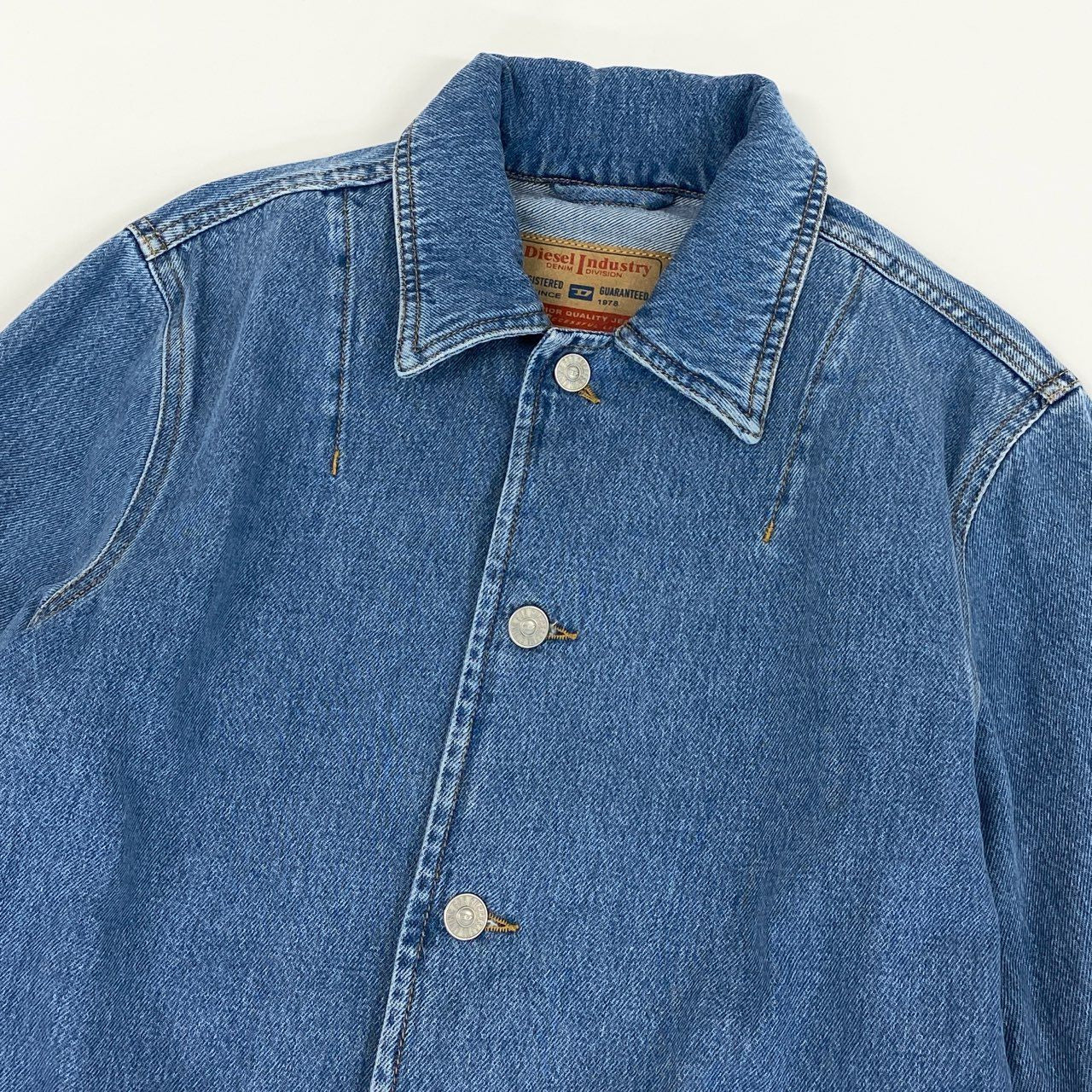 DIESELディーゼル/D-ROCK/カバーオール/A04074/ライトブルーS 4g2 DIESEL ディーゼル ロゴクラシックカラー デニムカバーオール