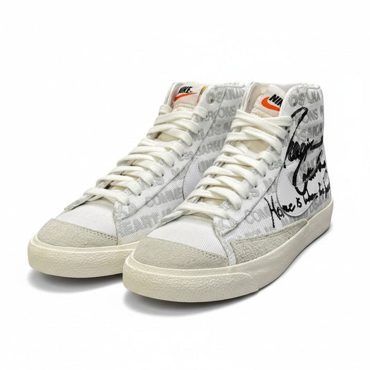 1i13 《美品》 NIKE ナイキ × COMME des GARCONS コムデギャルソン BLAZER MID スニーカー DA5383-100 26cm ホワイト シューズt18r