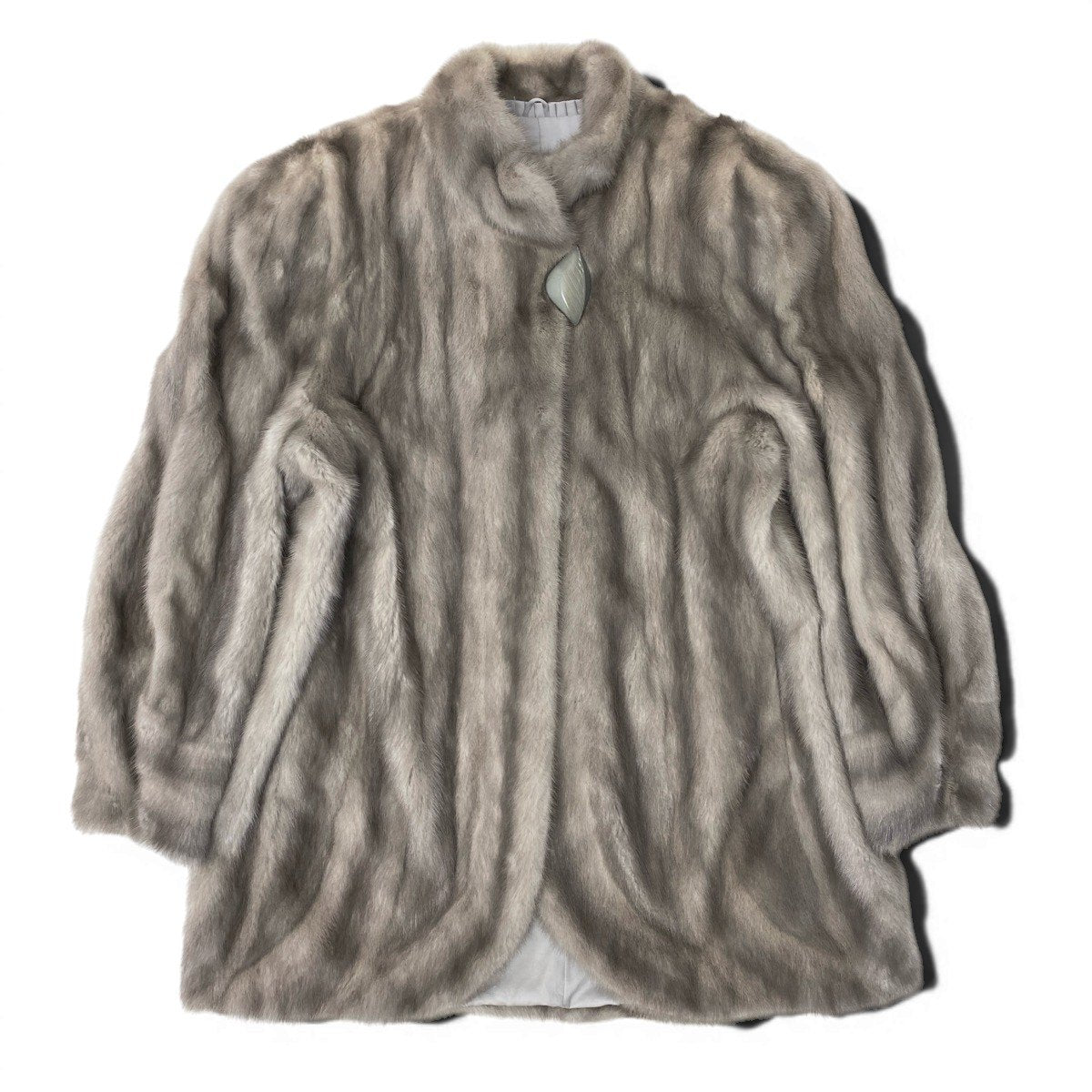 2h8 EMBA エンバ サファイアミンク ファーコート サイズ11 シルバーグレー 本毛皮 Sapphire Mink Fur Coatt18r