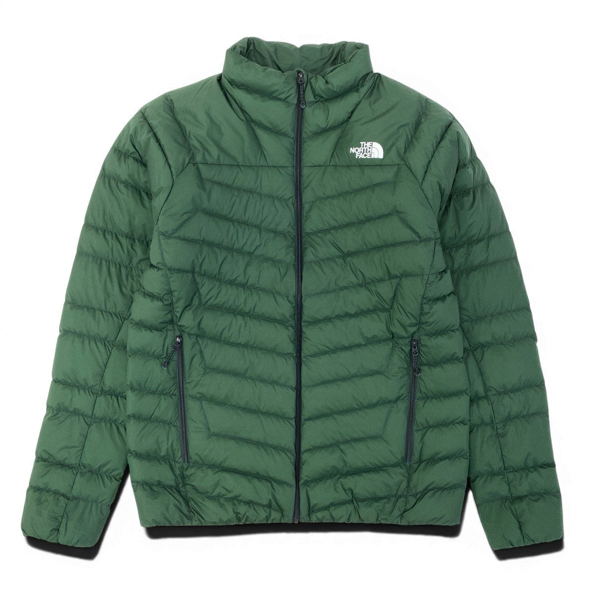 49g17 【美品】 THE NORTH FACE ザノースフェイス サンダージャケット ダウンジャケット NY823C12 サイズM グリーン メンズt18r