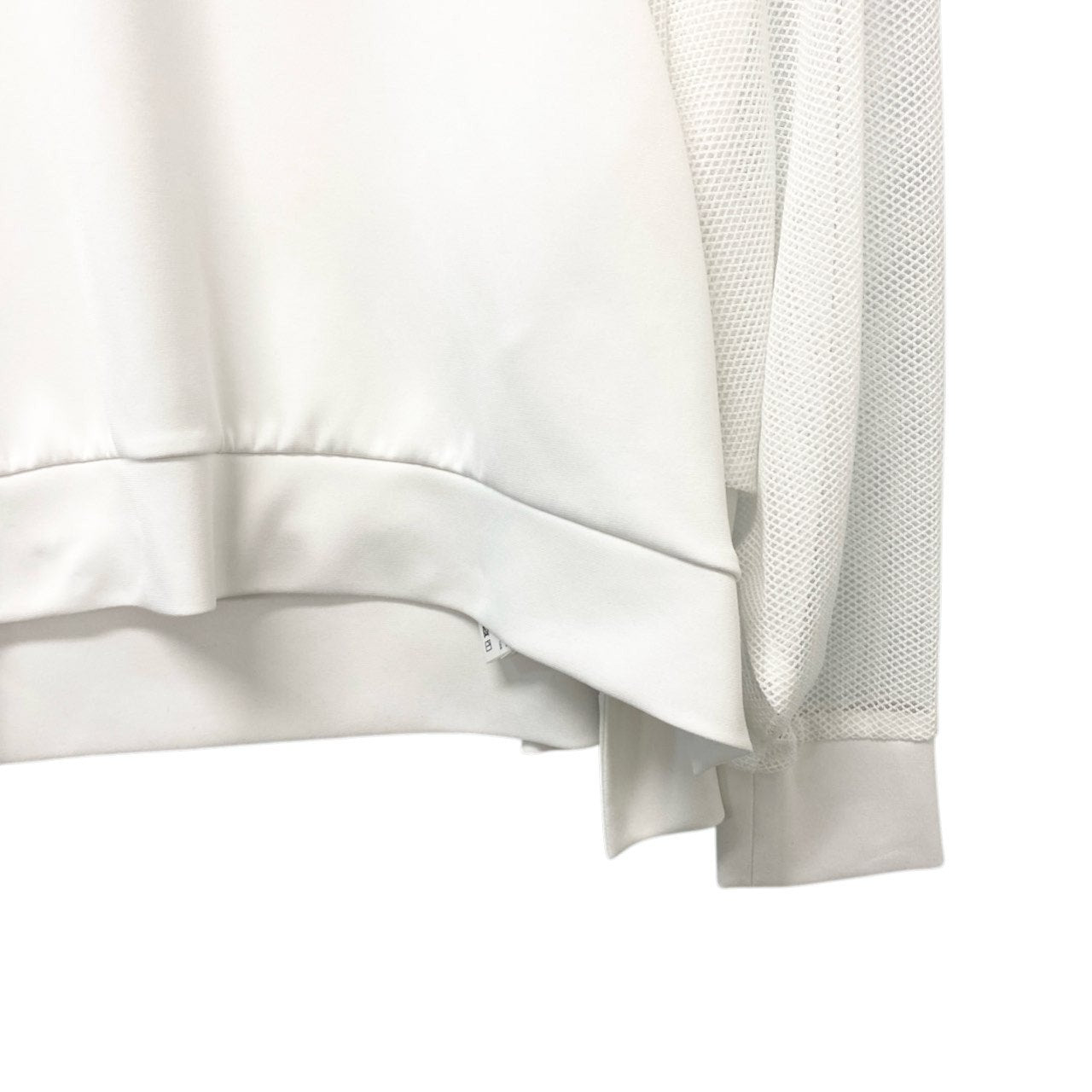 69c2 ADORE アドーア メッシュコンビダンボール 長袖 クルーネックTシャツ レディース女性服 531-5160313 サイズ38 ホワイトu02t