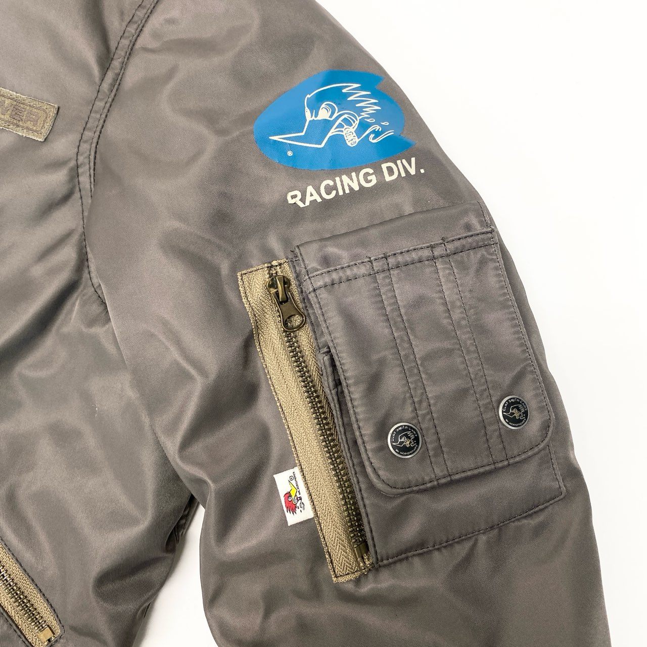 86c4 CLAY SMITH クレイスミス ウィンタージャケット フライトジャケット サイズM チャコールグレー メンズ アウターk02i