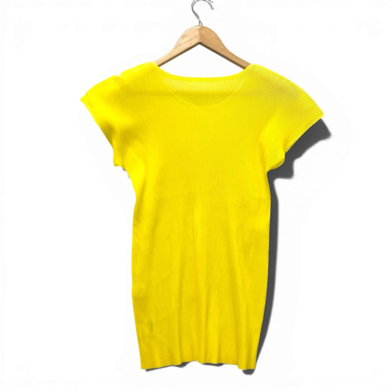 Ab13 PLEATS PLEASE プリーツプリーズ プリーツチュニックワンピース 半袖チュニック PP81FK332 3サイズ イエロー ポリエステル100％ レディース 女性用u02t