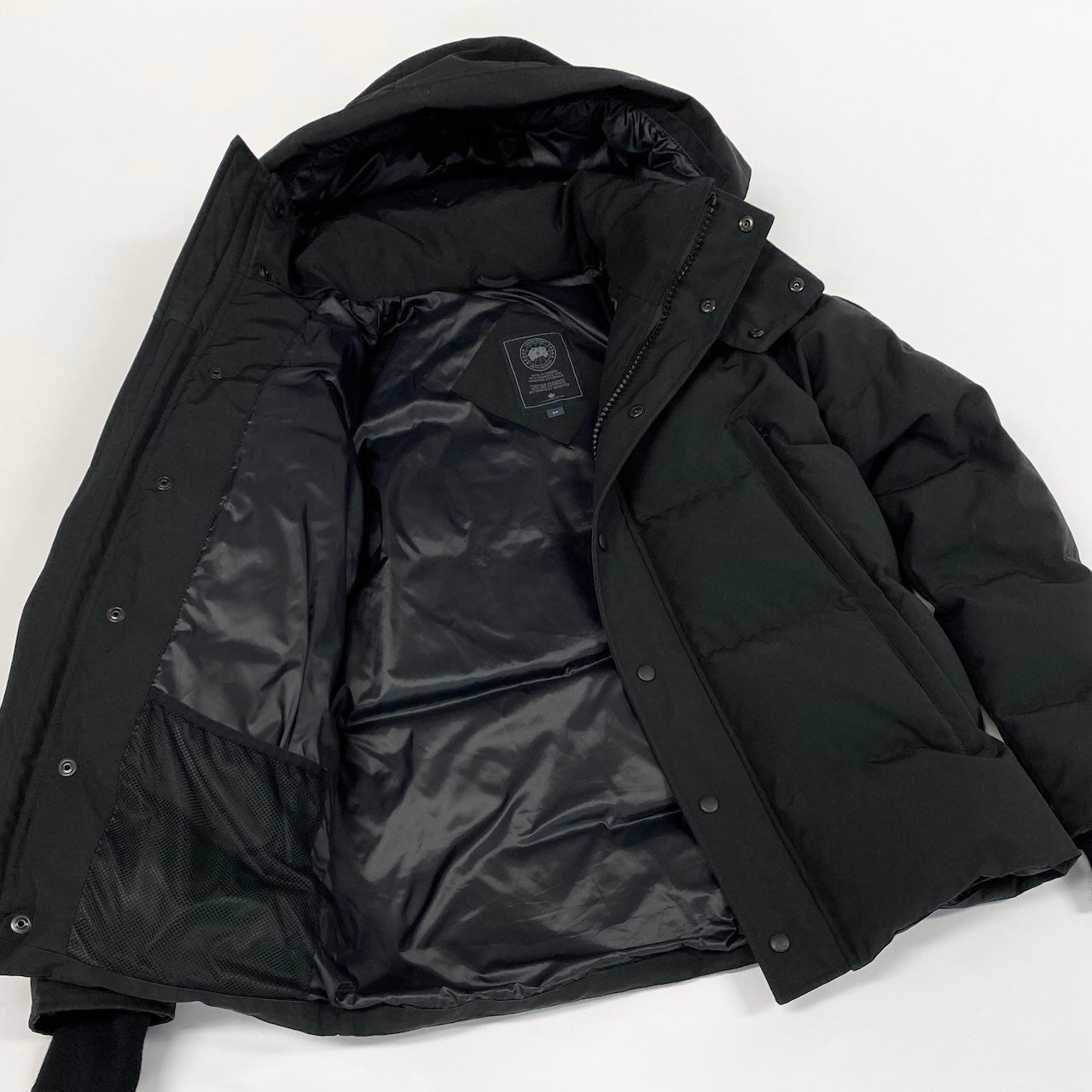 41e14 《美品》 CANADA GOOSE カナダグース ウィンダムパーカー ブラックレーベル 3808MB サイズS ブラック ダウンジャケット Black Labelt18r