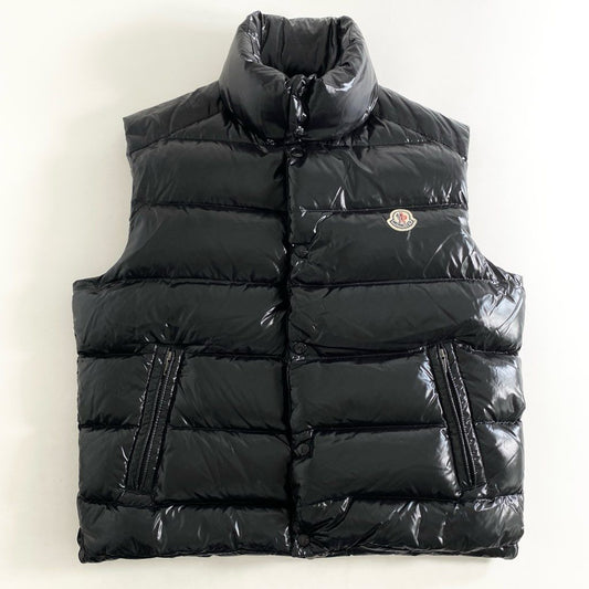 68g9 【美品】MONCLER モンクレール TIB GILET ダウンベスト サイズ3 ブラック メンズ アウター