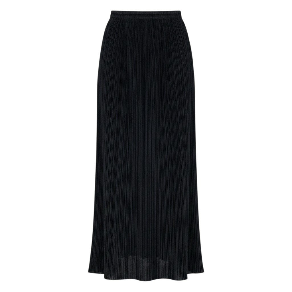Ah28 PLEATS PLEASE プリーツプリーズ プリーツ加工 ロング タイトスカート ブラック レディースo07t