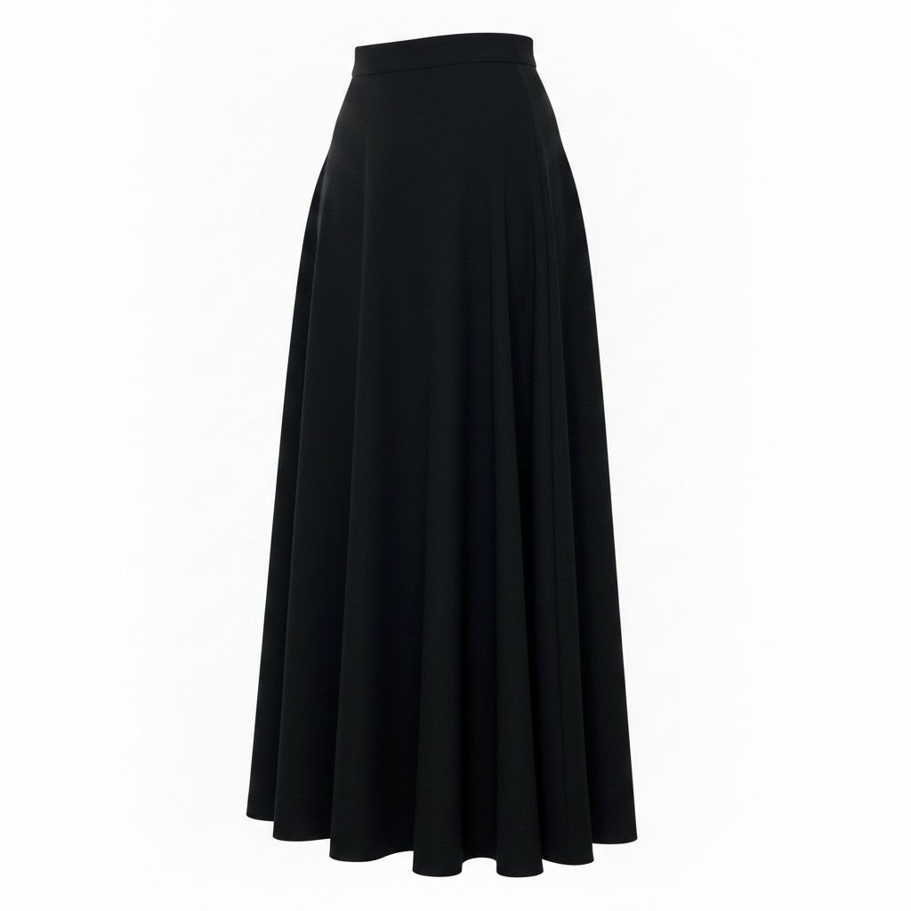 Af6 tricot COMME des GARCONS トリココムデギャルソン ロング フレアスカート サイズＭ ブラック ポリエステル100％ レディース 女性用u02t