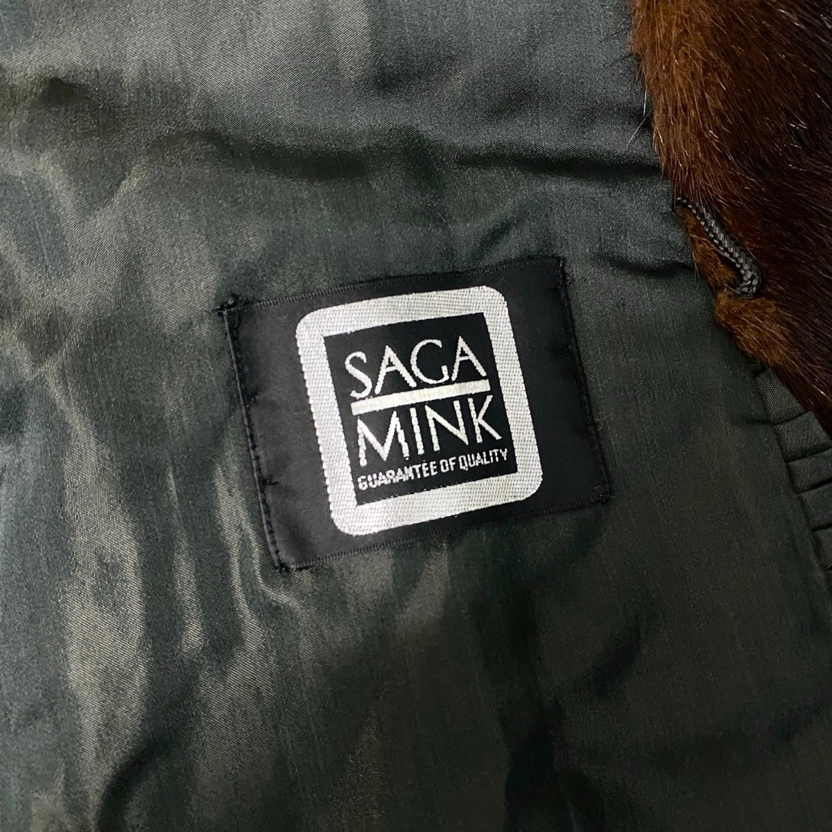34j8 SAGA MINK サガミンク 銀サガ 毛皮コート デミバフミンク ロングコート 斜め段 サイズ11 ブラウン 本毛皮 レディースu02t