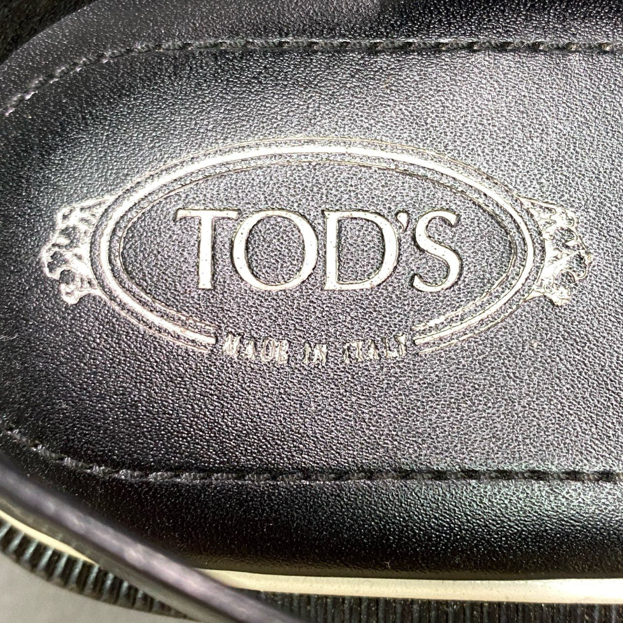 5k5 TOD'S トッズ プラットフォームサンダル 38 ブラック エナメル パテントレザー シューズ イタリア製 夏物