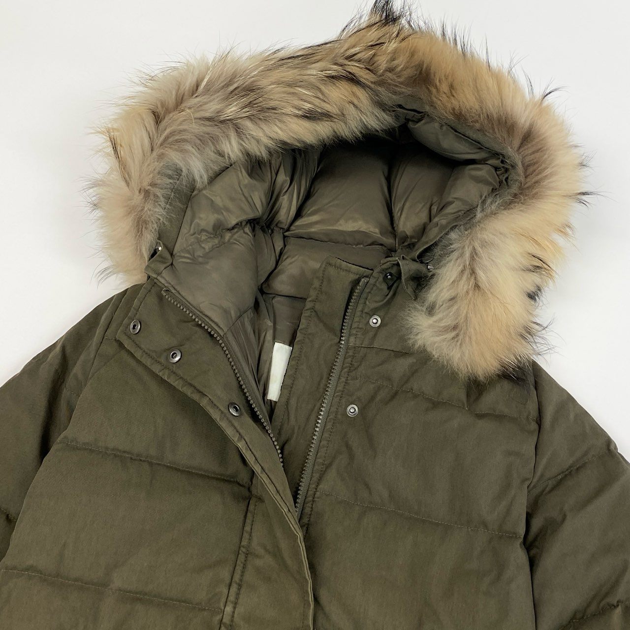 9j6 PYRENEX ピレネックス GRENOBLE JACKET グルノーブル ジャケット ダウンジャケット コート 36 S相当 カーキ オリーブ レディースo07t