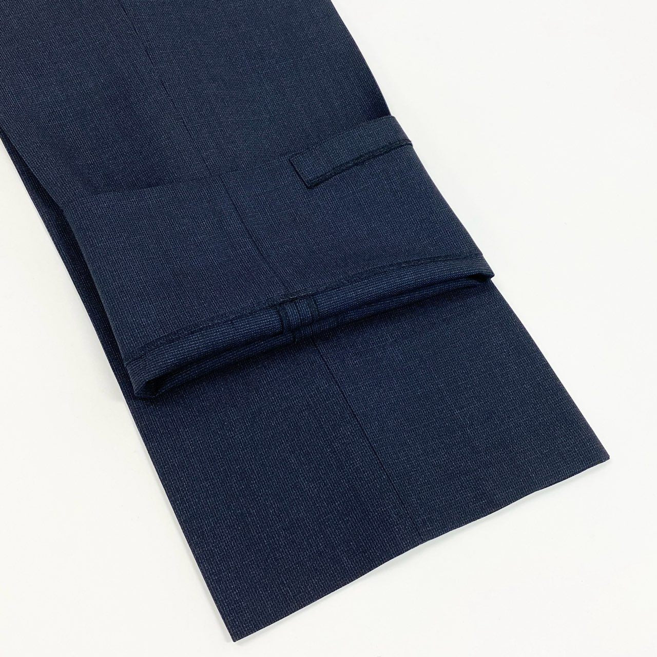 65a14 MACKINTOSH LONDON マッキントッシュ ロンドン シングルスーツ セットアップ 2B テーラードジャケット タックパンツ ビジネス フォーマル メンズ 紳士服 AB7 ネイビー ウール100％o07t