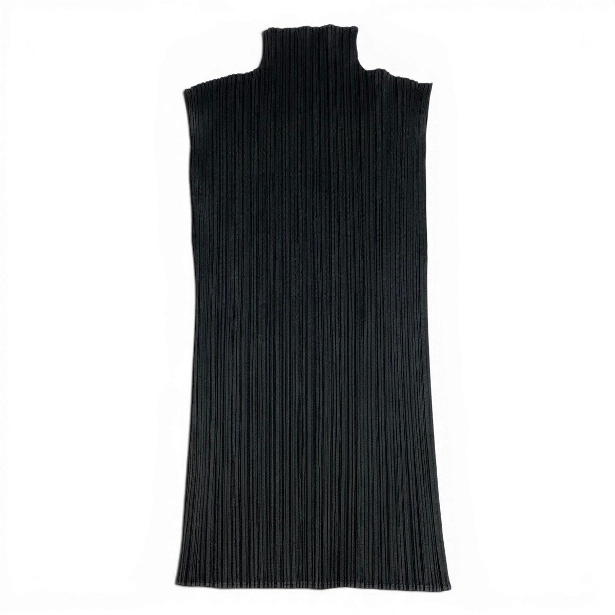 Ag10 【美品】 PLEATS PLEASE プリーツプリーズ ハイネック ノースリーブカットソー サイズ3 ブラックt18r
