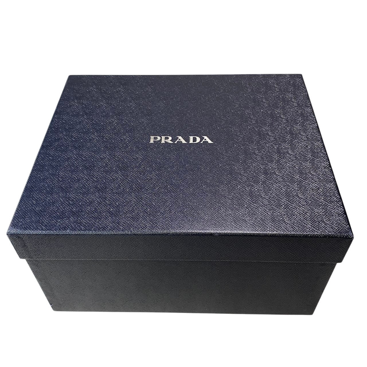 g14 PRADA 2025 クロシェ バケットハット 三角プレート 2HC137 2HGN M 58cm ネイビー コットン100％ レディース 女性用