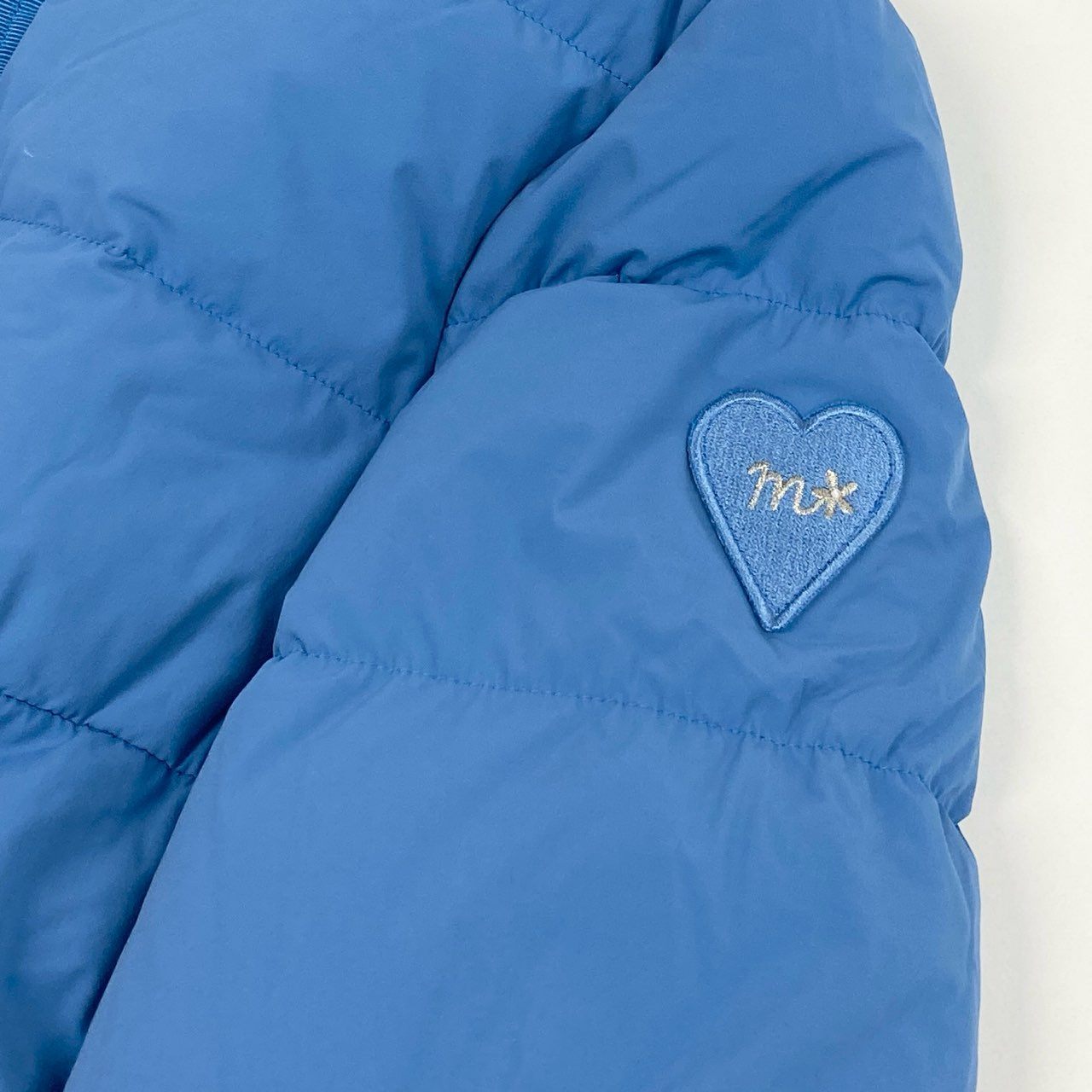 12L15 M‘S GRACY エムズグレイシー ペプラムショートダウンジャケット ショート丈 アウター 38 ブルー レディースk02i