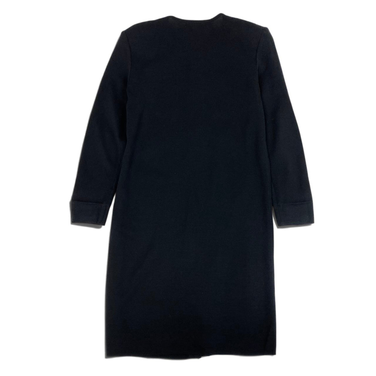 i21 YVESSAINTLAURENT ニットロングカーディガン ゴールドボタン  Mサイズ ブラック ウール100％ レディース 女性用u02t