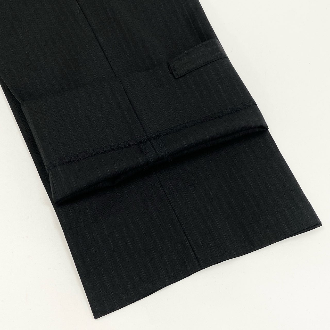 49i11 《美品》 DURBAN ダーバン Loropiana ロロピアーナ生地 スーツ セットアップ 96 L相当 ブラック 3点セット フォーマル ビジネスt18r