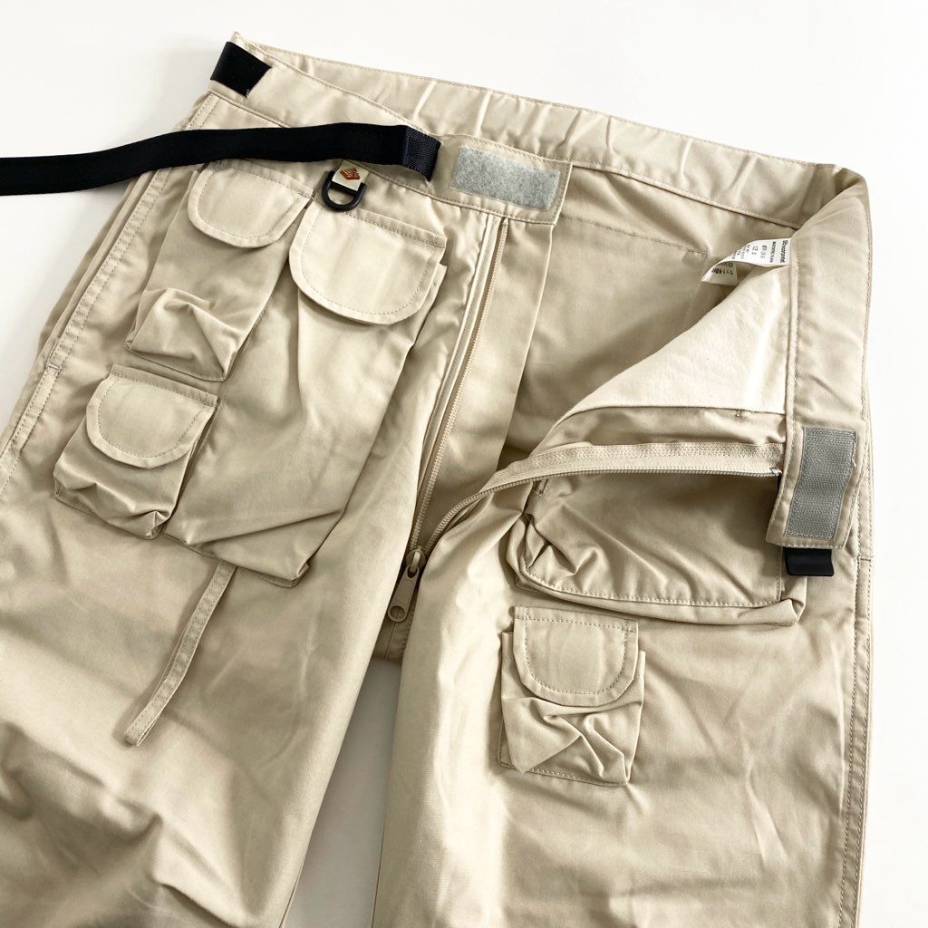 64g3 Mountain Research マウンテンリサーチ FISHING TROUSERS フィッシングトラウザーズ パンツ ボトムス マルチポケット MTR-2919 S ベージュ ポリエステル