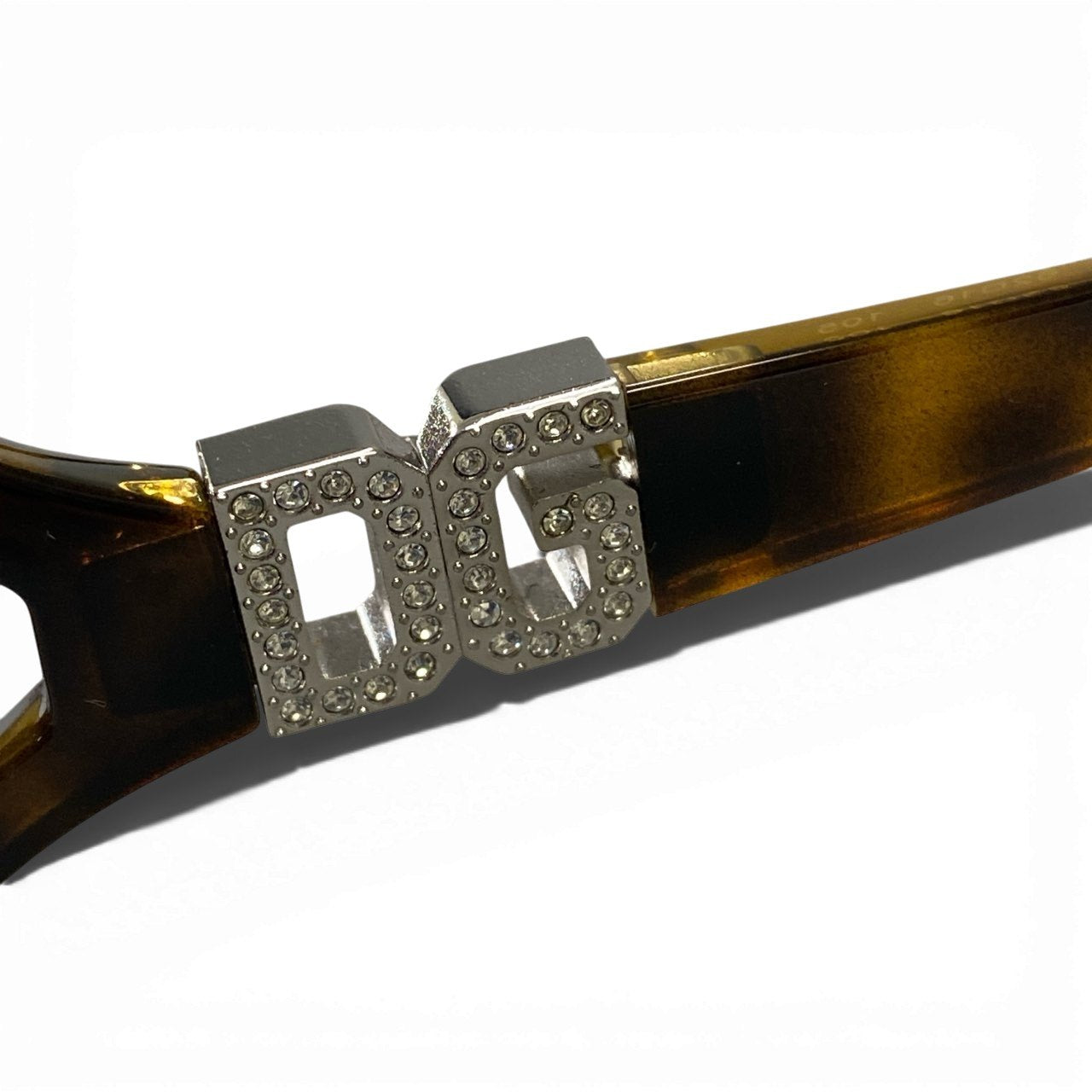 a6 DOLCE&GABBANA ドルチェアンドガッパーナ サングラス ラインストーン DGロゴ イタリア製 DG6003-B 502/73 62□16 105 ブラウン系 レディースk02i