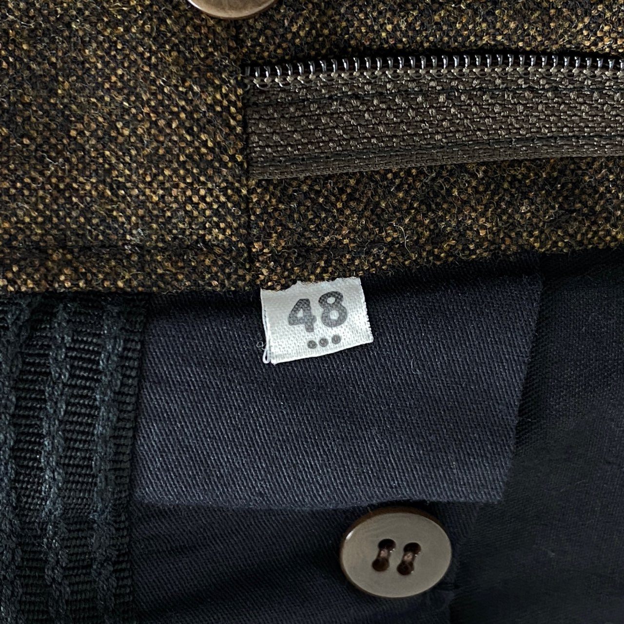 39h8 《美品》 Kiton キートン NAPOLI ナポリ カシミヤ混 ウールスラックスパンツ 48 ブラウン イタリア製 ボトムス