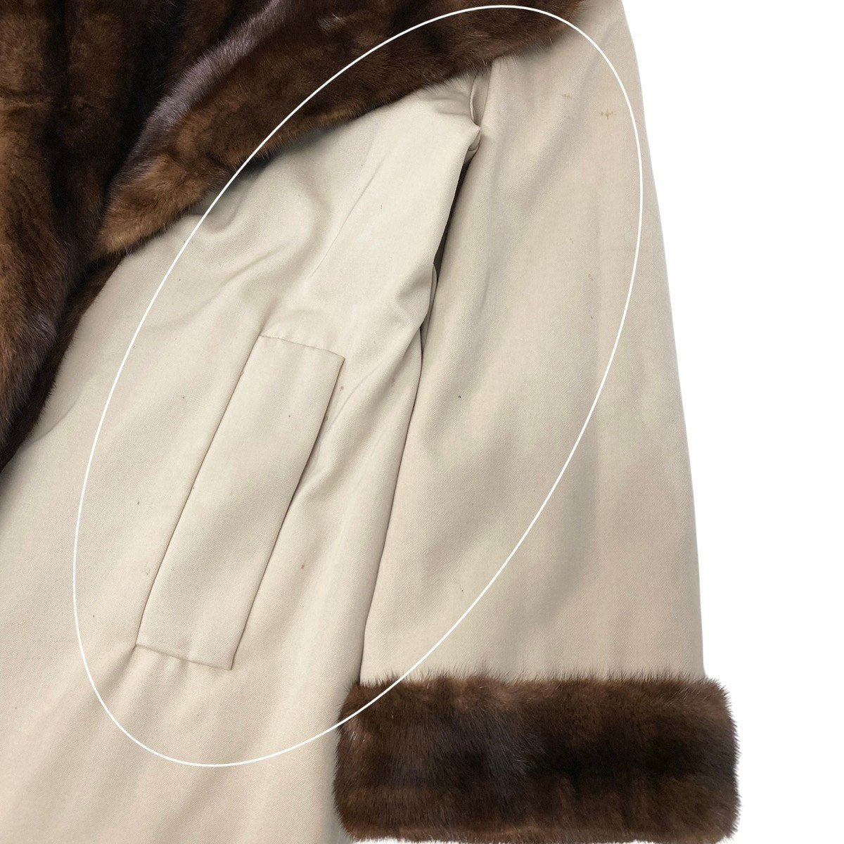 59h18 デミバフミンク 超ロングコート 丈115cm F ブラウン 本毛皮 リバーシブル Mink Fur Long Coatt18r