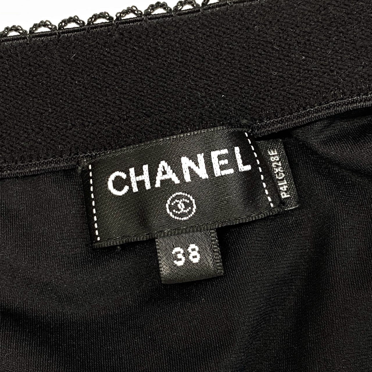 6h29 《極美品》CHANEL シャネル ココマーク スカート フレアスカート ミモレ丈 イタリア製 P78129V69773 38サイズ ブラック ホワイト レディース 女性用k02i