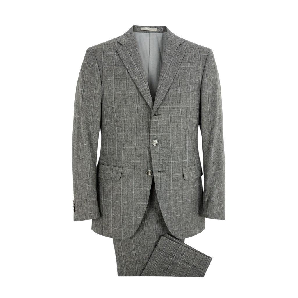 30k6 BOGLIOLI ボリオリ セットアップスーツ テーラードジャケット スラックス S32V2B 46サイズ グレー メンズu02t