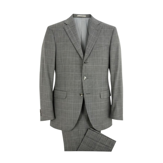 30k6 BOGLIOLI ボリオリ セットアップスーツ テーラードジャケット スラックス S32V2B 46サイズ グレー メンズu02t