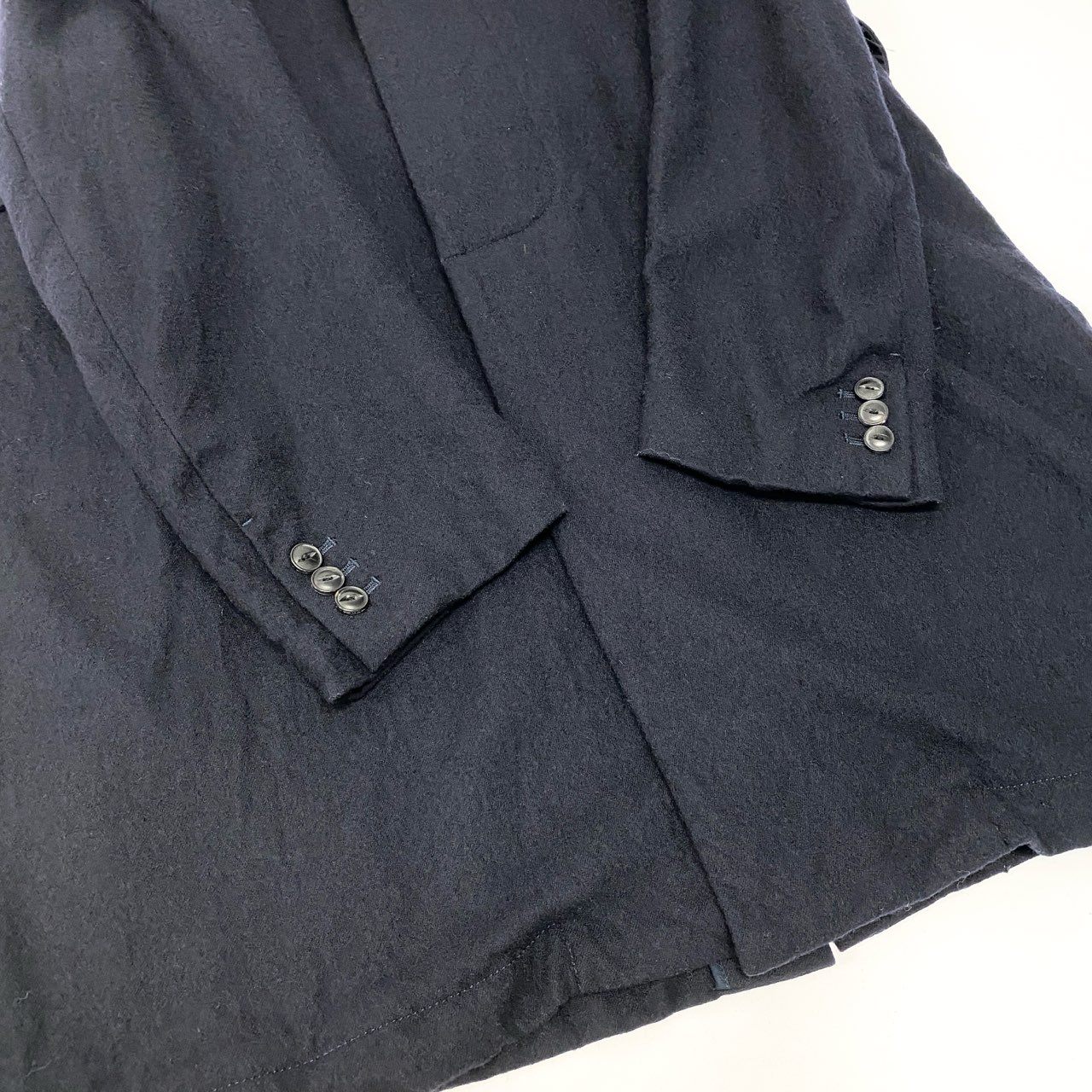 78b27 ARTS＆SCIENCE アーツアンドサイエンス チェスターコート ロングコート アウター 2 ネイビー ウール メンズu02t