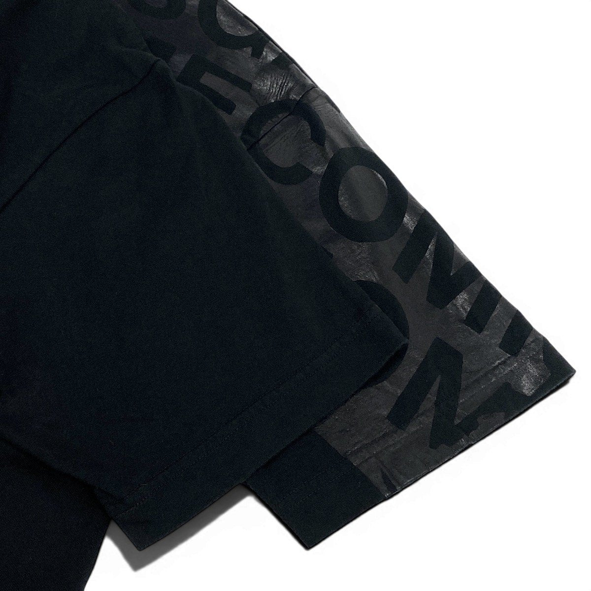 Af4 COMME des GARCONS HOMME コムデギャルソンオム ラバーコーディング ロゴTシャツ AD2004 サイズM ブラック メンズk02ik02i