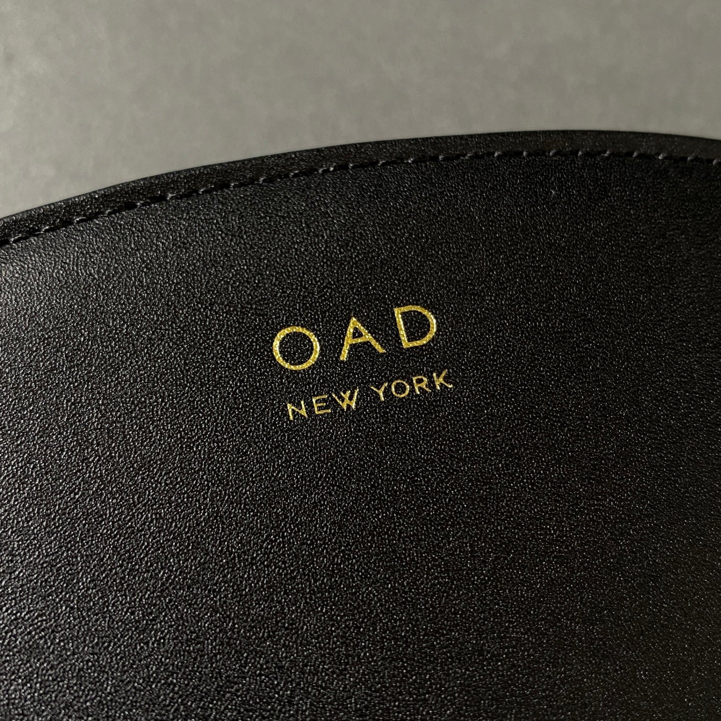 7f27 《未使用保管品》 OAD NEW YORK オーエーディー ニューヨーク Dia Continental Mirror Wallet ミラーロングウォレット ブラック レザー ラウンドジップ 長財布