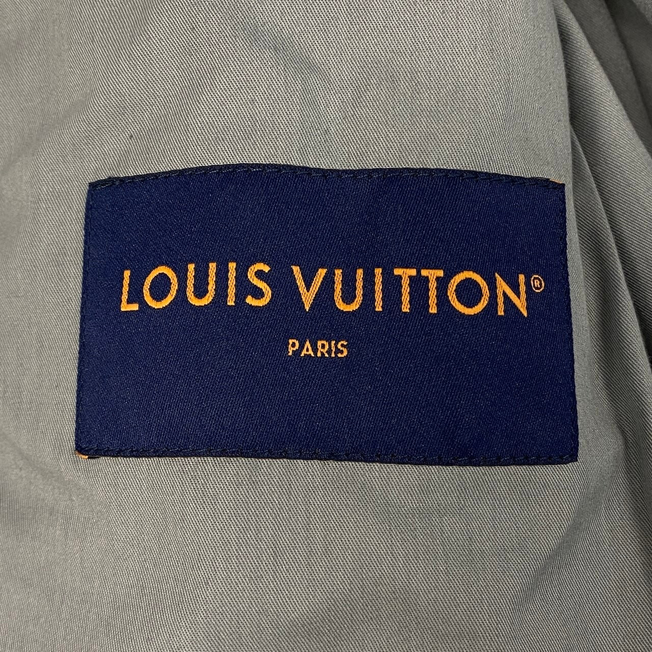 Id2 《美品》 LOUIS VUITTON ルイヴィトン Kid Super メイドトゥオーダー デニムジャケット Made To Order Denim Jacket 52 グレー LV モノグラムt18r