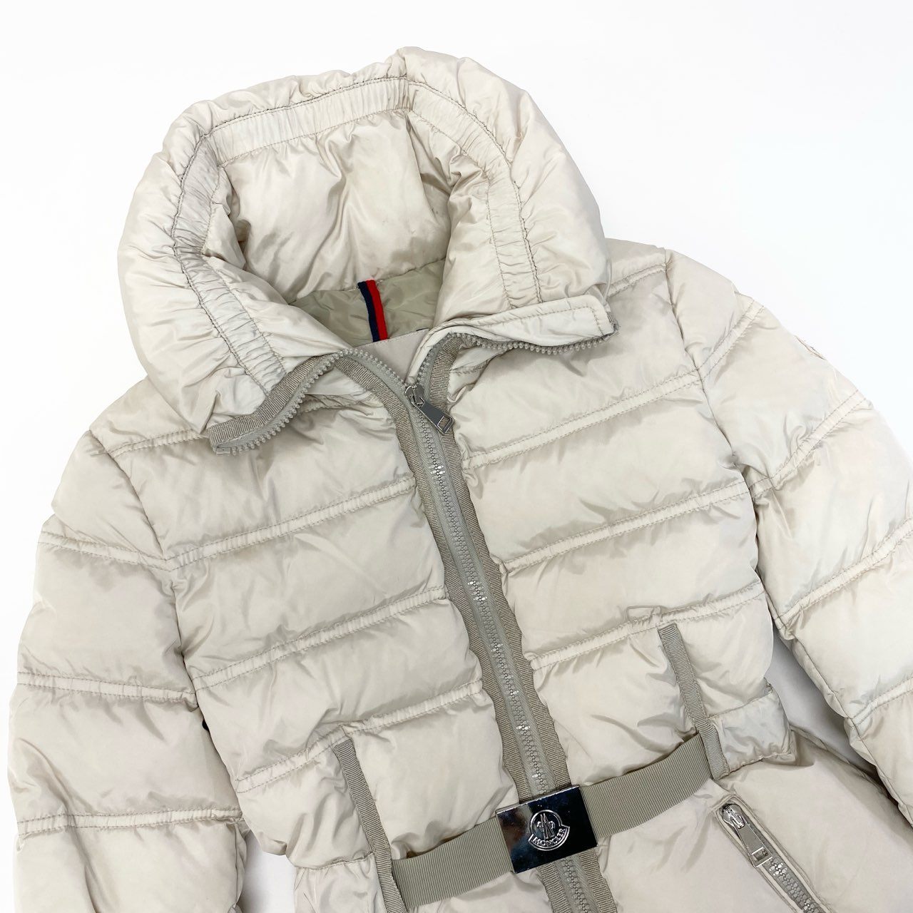 9a27 MONCLER モンクレール ALOUETTE アルエット ダウンジャケット サイズ00 ホワイト 鑑定済 D20934638505 ベルト付t18r