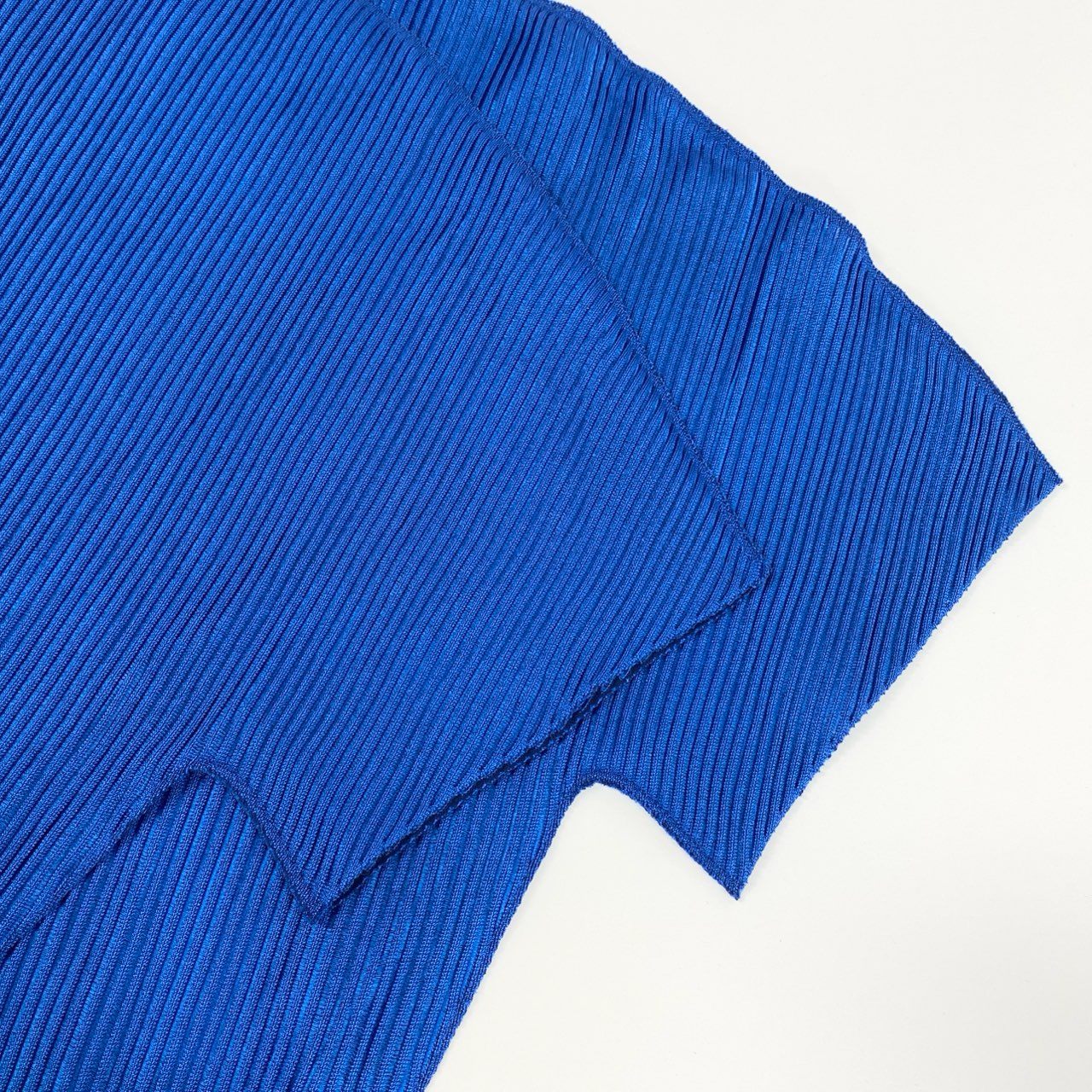 Ad7 PLEATS PLEASE プリーツプリーズ 半袖カットソー トップス サイズ3 ブルー レディースta1