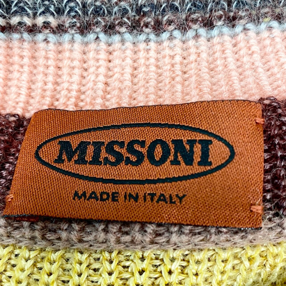 82f16 MISSONI ミッソーニ ニットカーディガン ボーダー柄 ウールブレンド サイズ42 マルチカラー レディース 女性服u02t