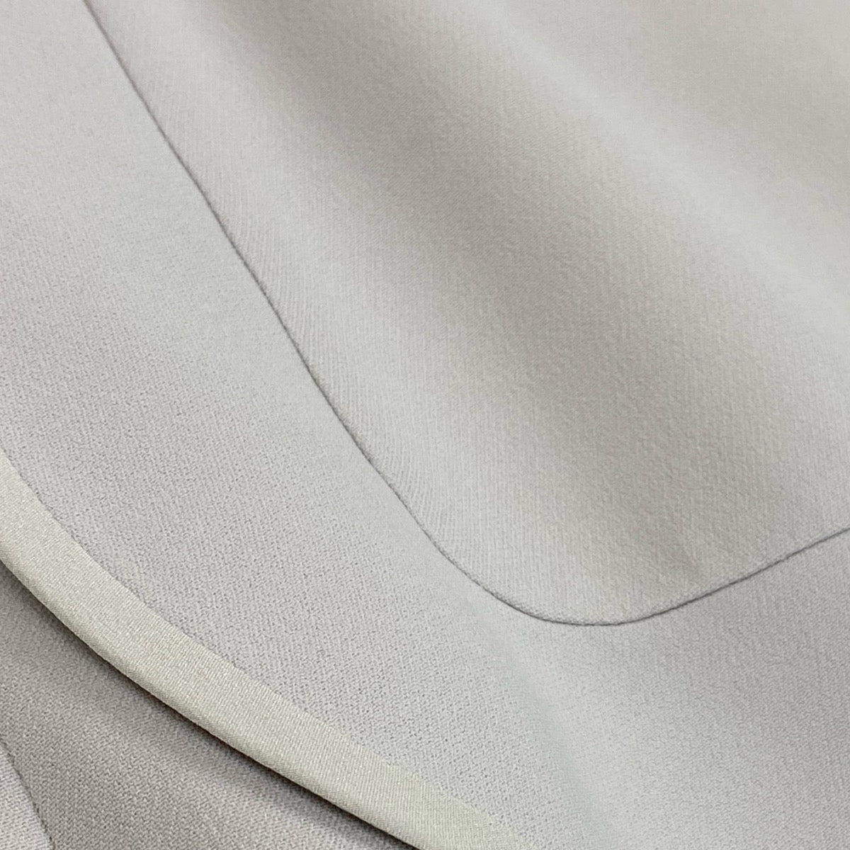 h17 【美品】Chloé 半袖ワンピース 切替デザイン 34サイズ ライトグレー レディース 女性用k02i
