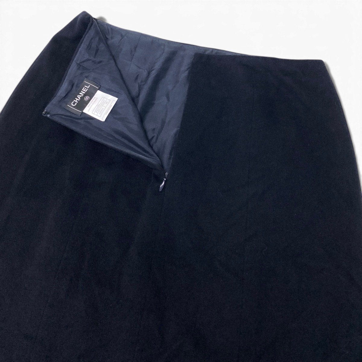 Ci13 CHANEL シャネル 2002年 ココマーク タイトスカート ロングスカート フォーマル フランス製 P20279 44 ブラック レディース 女性用u02t