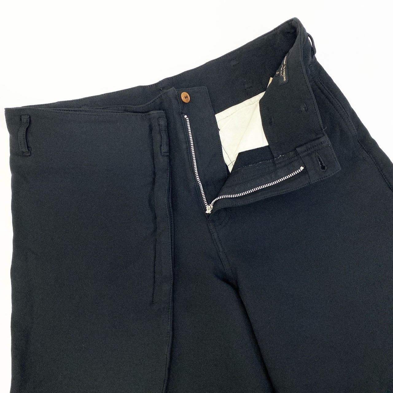 59a21 COMME des GARCONS HOMME PLUS コムデギャルソンオムプリュス AD2015 変形ワイドショーツ ショートパンツ サイズS ブラック メンズ 男性用k02i