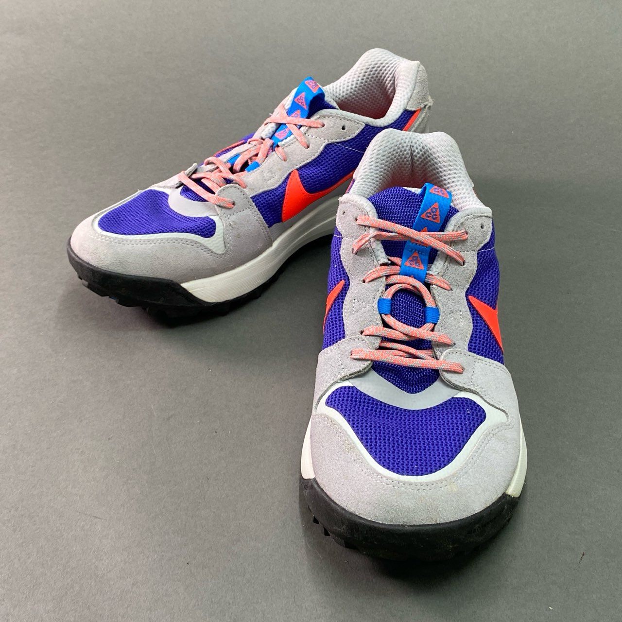 4f27 NIKE ナイキ ACG LOW CATE ローケイト  28.5cm グレー ブルー シューズ TRAIL FRAME