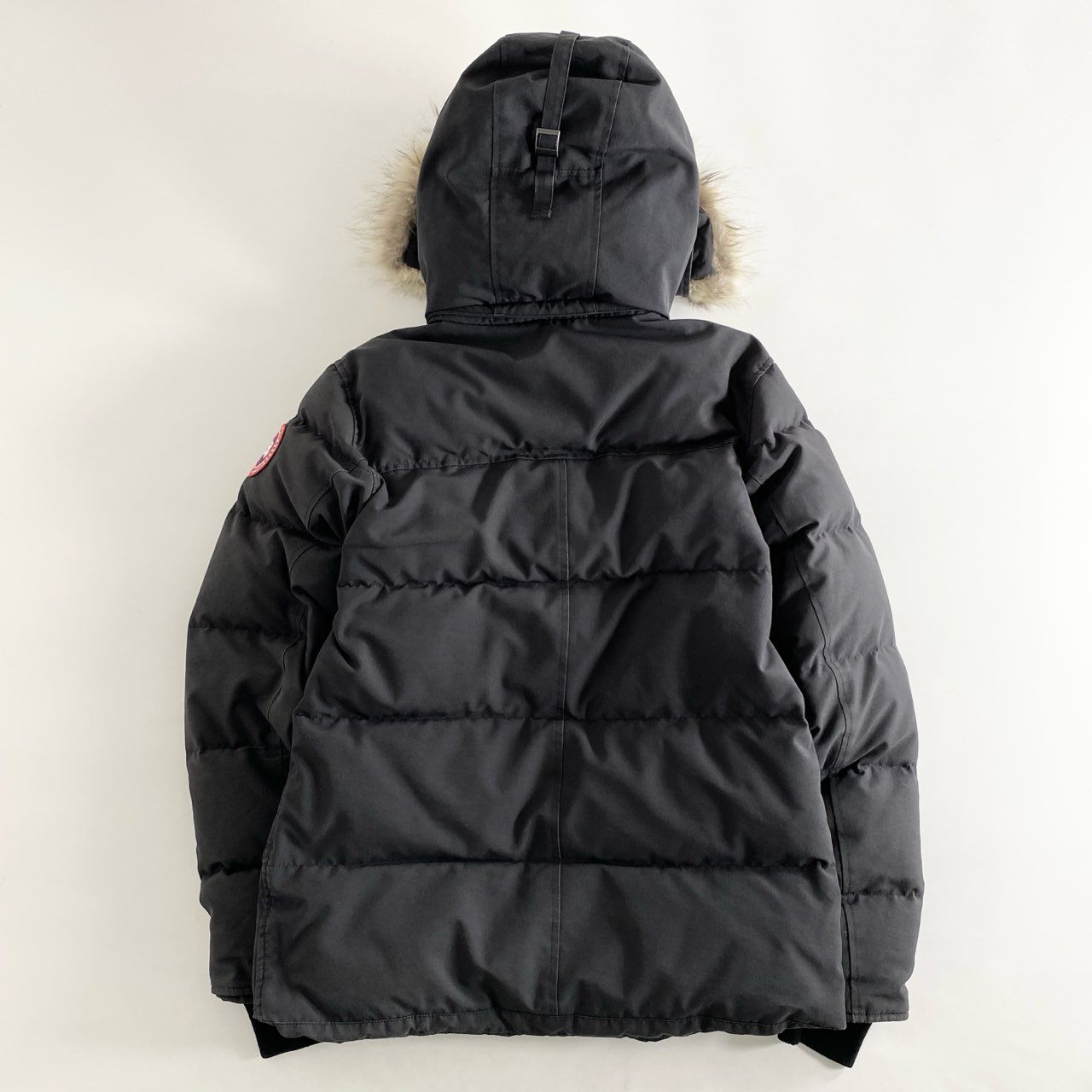 40i13 CANADA GOOSE カナダグース 3808M WYNDHAM PARKA ウィンダムパーカー ダウンジャケット コヨーテファーフード サイズM ブラック メンズ