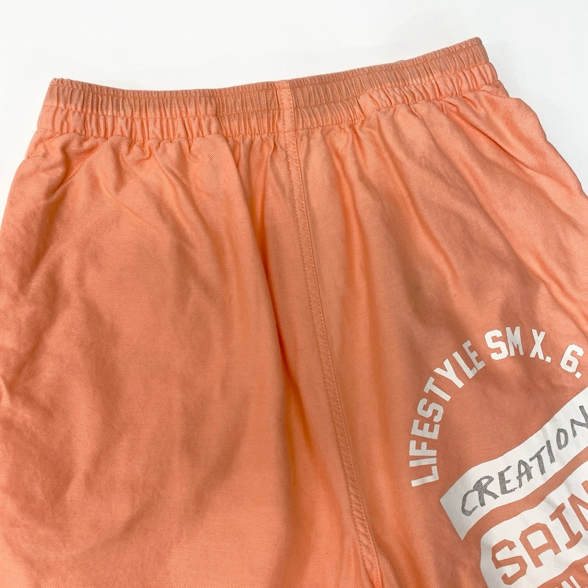 26g11 【未使用タグ付】 SAINT MXXXXXX セントマイケル 24SS EASY SHORTS ハーフパンツ ショートパンツ サイズS オレンジ コットン100％ メンズu02t