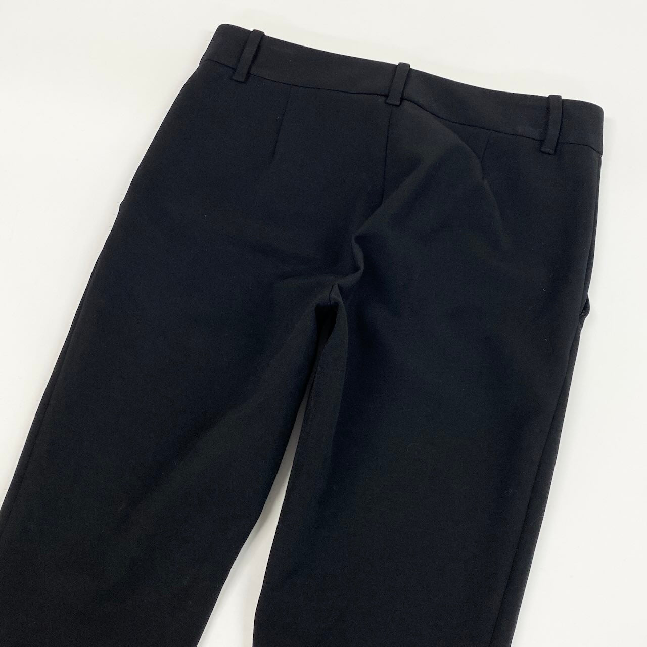 Id23 GUCCI グッチ 裾ジップ テーパードパンツ シェリーライン ストレッチ素材 サイズ36 ブラック レディース 女性用o07t