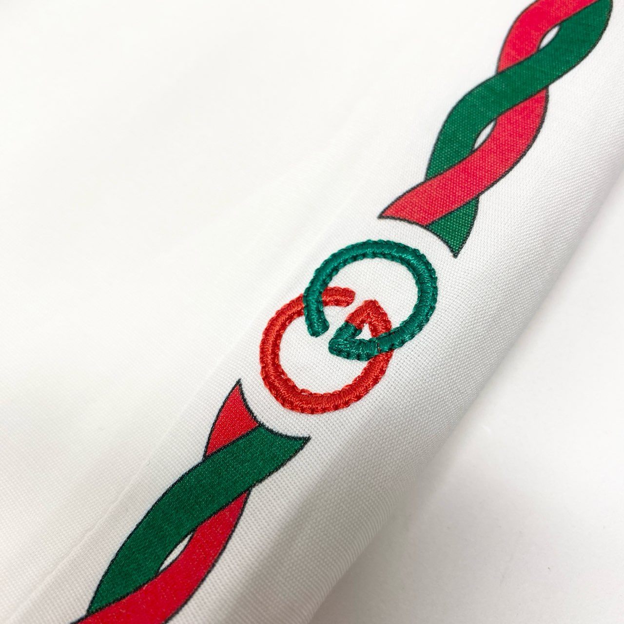 Ia29 GUCCI グッチ インターロッキングG サイドロープライン イージーショーツ サイドジップ 44サイズ ホワイト レーヨン100％ メンズ 男性用o07t